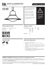 BOSS ILLUMINATION VESPER Product Manual preview