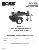 Preview for 1 page of Boss Industrial GD13T21 Owner'S Manual