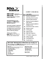 Preview for 2 page of Boss marine MR1620S User Manual