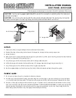 BOSS SHADOW SIDE PANEL SUNSHADE Installation Manual preview