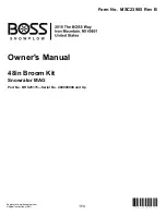 Boss Snowplow BRX25175 Owner'S Manual preview