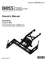 Boss Snowplow Drag Pro 180Z Owner'S Manual preview