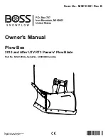 Boss Snowplow MSC12060 Owner'S Manual preview