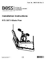 Boss Snowplow RT3 DXT Installation Instructions Manual preview