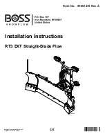 Boss Snowplow RT3 EXT Installation Instructions Manual preview