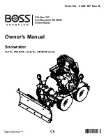 Boss Snowplow Snowrator SNR24001 Owner'S Manual preview