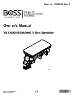 Boss Snowplow VBX 6500 Owner'S Manual preview