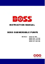 Preview for 1 page of Boss 104 Series Instruction Manual