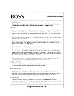 Preview for 3 page of Boss 950 User Manual