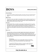 Preview for 4 page of Boss 950 User Manual