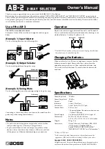 Boss AB-2 Owner'S Manual preview