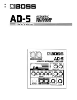 Boss AD-5 Owner'S Manual предпросмотр