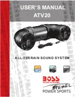 Boss ATV20 User Manual preview