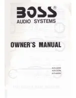 Boss AVA 400M Owner'S Manual предпросмотр