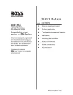 Boss AVA1204 User Manual preview