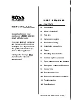 Preview for 1 page of Boss BASS1200 User Manual