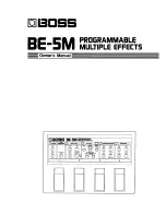 Boss BE-5M Owner'S Manual предпросмотр