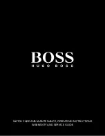 Boss BLACK Care And Maintenance, Operating Instructions preview