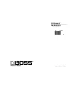 Предварительный просмотр 6 страницы Boss Boss BF-1 Flanger Instructions Manual