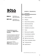 Preview for 2 page of Boss BR1000 User Manual