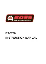 Boss BTC750 Instruction Manual preview