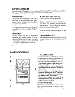 Предварительный просмотр 3 страницы Boss CEB-3 Bass Chorus Owner'S Manual