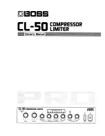 Preview for 1 page of Boss CL-50 Owner'S Manual