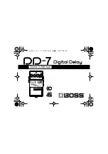 Boss DD-7 Digital Delay Owner'S Manual preview