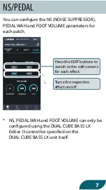 Предварительный просмотр 7 страницы Boss DUAL CUBE LX Manual