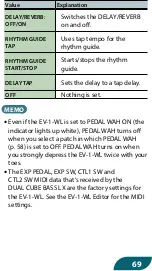 Предварительный просмотр 69 страницы Boss DUAL CUBE LX Manual