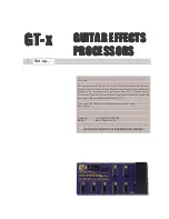 Boss GT-X Setup Manual preview