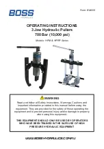 Boss HPM Series Operating Instructions Manual preview