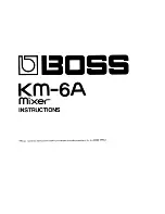 Boss KM-6A Instructions Manual preview