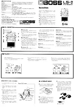 Boss LS-2 Instructions предпросмотр