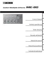 Boss ME-80 Owner'S Manual preview