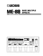 Boss ME-8B Owner'S Manual предпросмотр