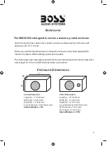 Preview for 5 page of Boss MRGB10W User Manual