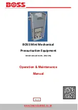 Preview for 1 page of Boss MX1-3HL Operation & Maintenance Manual