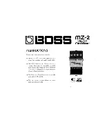 Boss MZ-2 Digital metalizer Instructions предпросмотр