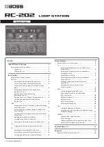 Boss RC-202 Parameter Manual предпросмотр