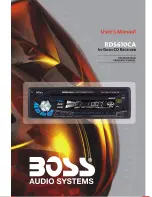 Предварительный просмотр 1 страницы Boss RDS610CA User Manual