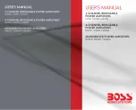 Preview for 1 page of Boss RGT600 User Manual