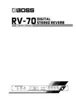 Boss RV-70 Owner'S Manual preview