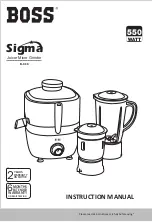 Preview for 1 page of Boss Sigma B-618 Instruction Manual