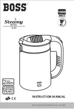 Предварительный просмотр 1 страницы Boss Steamy Kettle Instruction Manual