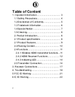 Preview for 2 page of Bosscom Wireless HDMI User Manual