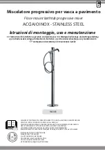 Bossini ACCIAIO INOX Instructions For Installation, Operation And Maintenance предпросмотр