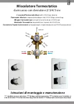 Preview for 1 page of Bossini Black Z00002000073005 Installation And Care Instructions