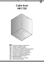Bossini Cube Inox H81720 Installation And Care Instructions preview