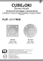 Предварительный просмотр 1 страницы Bossini CUBE&OKI I01723 Installation And Care Instructions